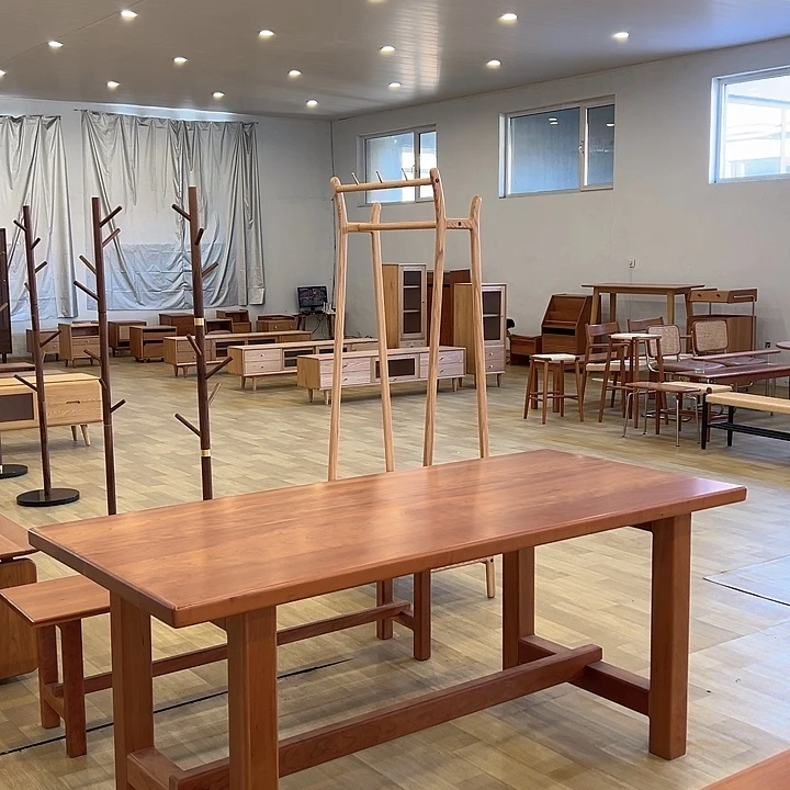 北美材样品樱桃木大板桌不退不换