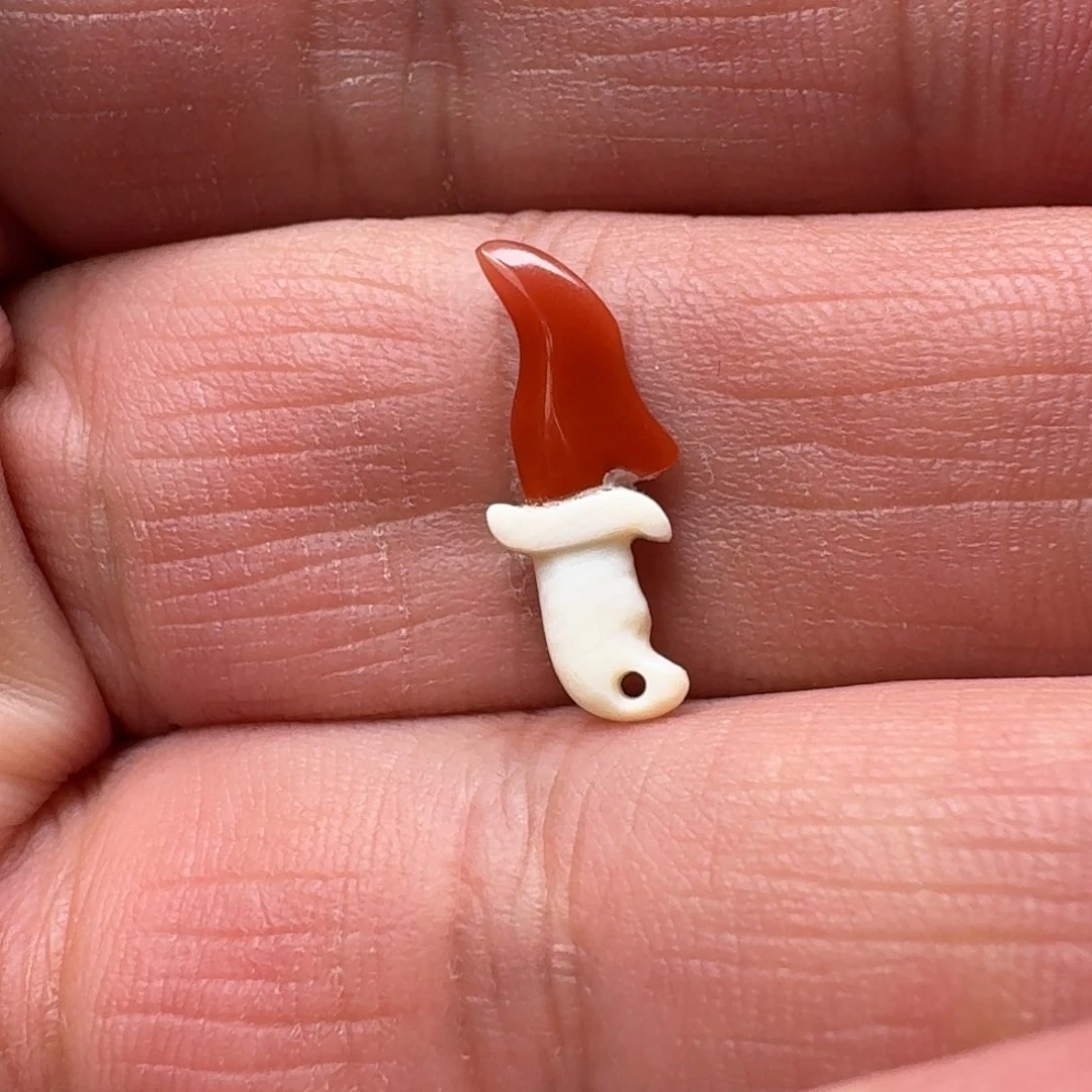 南红玛瑙玫红 小刀未镶嵌