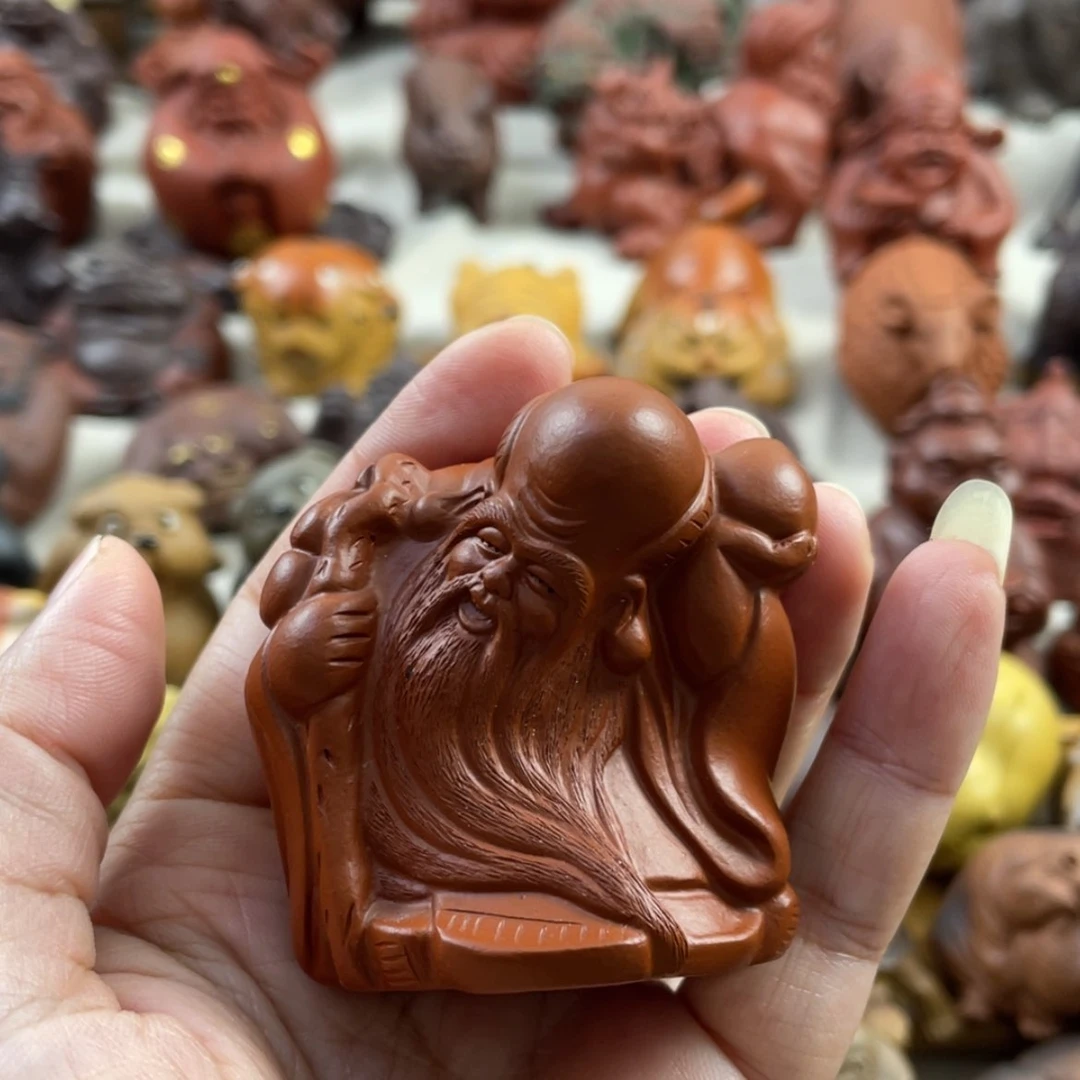 【闪购商品】紫砂茶宠紫砂寿星