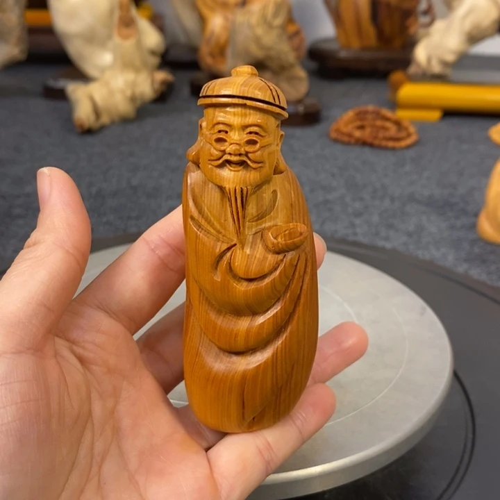 柏木（崖柏）崖柏财主手把件小摆件