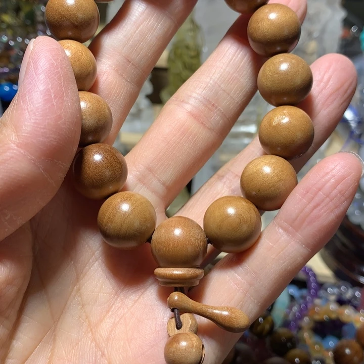 木质非金属15mm桃木手串