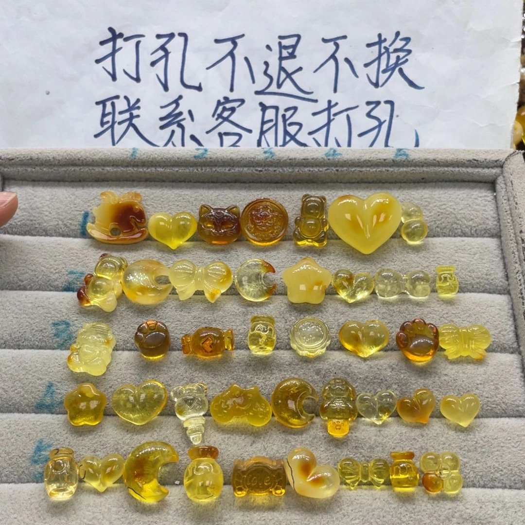 哎***玺琥珀未镶嵌裸石天然琥珀