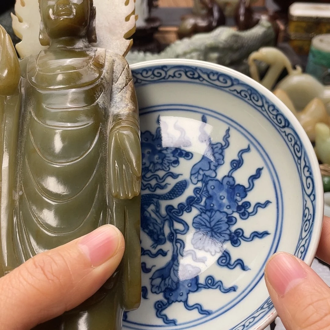 w***生瓷片新号开播磁盘一个摆件