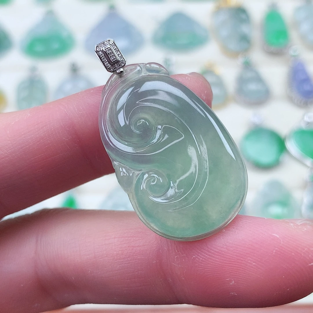 颈饰未镶嵌翡翠天然缅甸A货翡翠