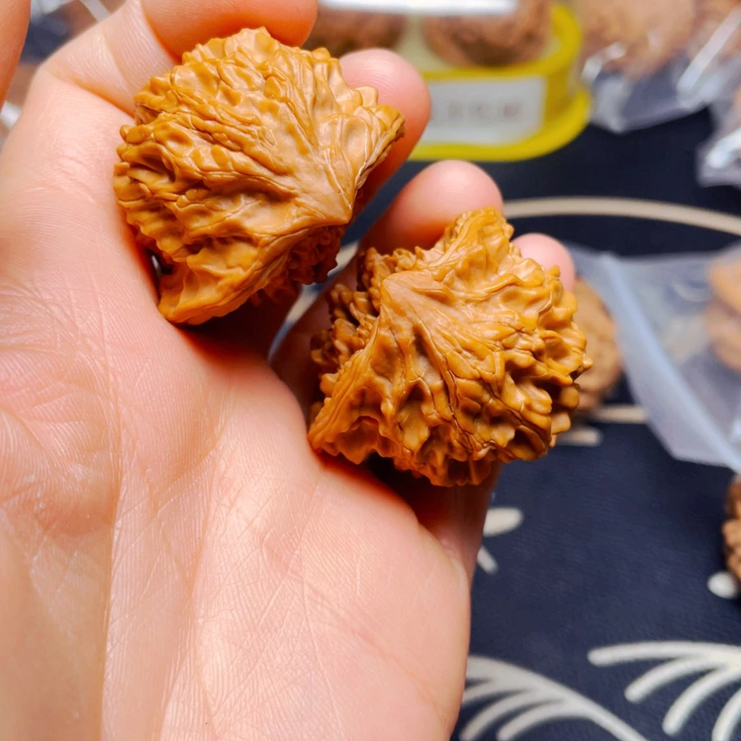 吊坠文玩核桃蛇头一对