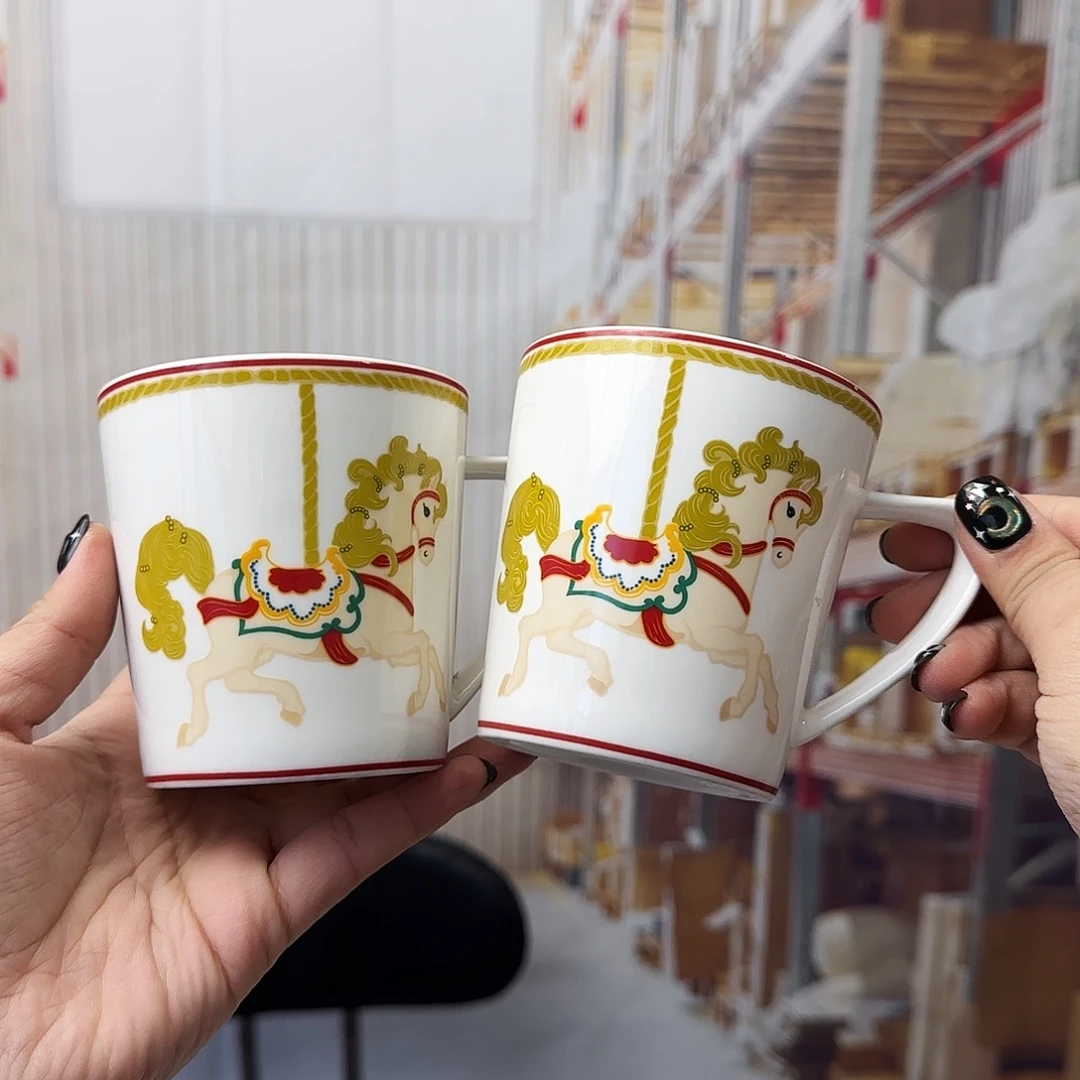 骨瓷马克杯400毫升2只瑕疵品不忒不还