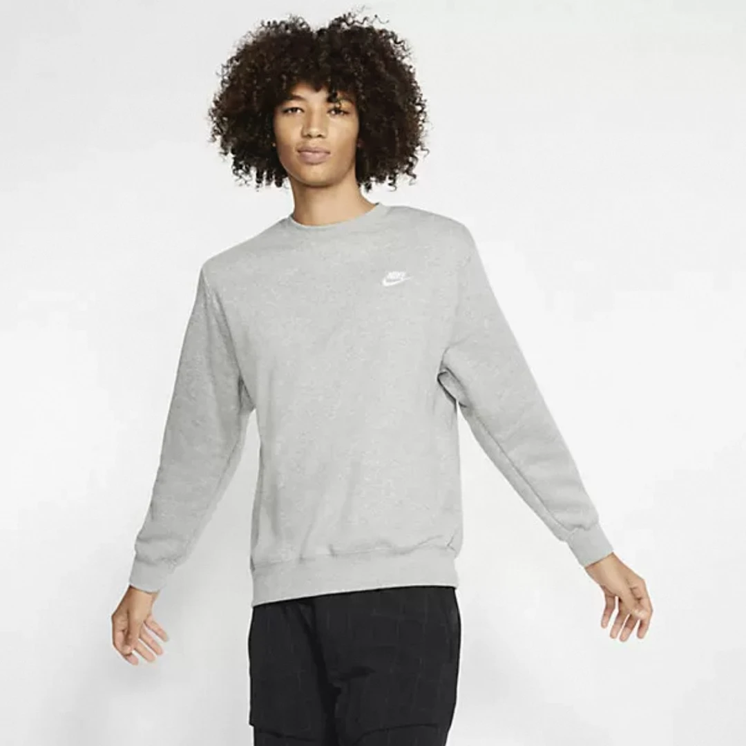 NIKE/耐克男款印花加绒保暖束脚运动裤灰色BV2667063