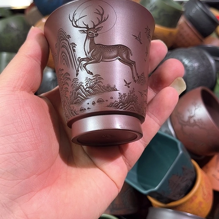 茶杯紫砂全手工紫砂主人杯