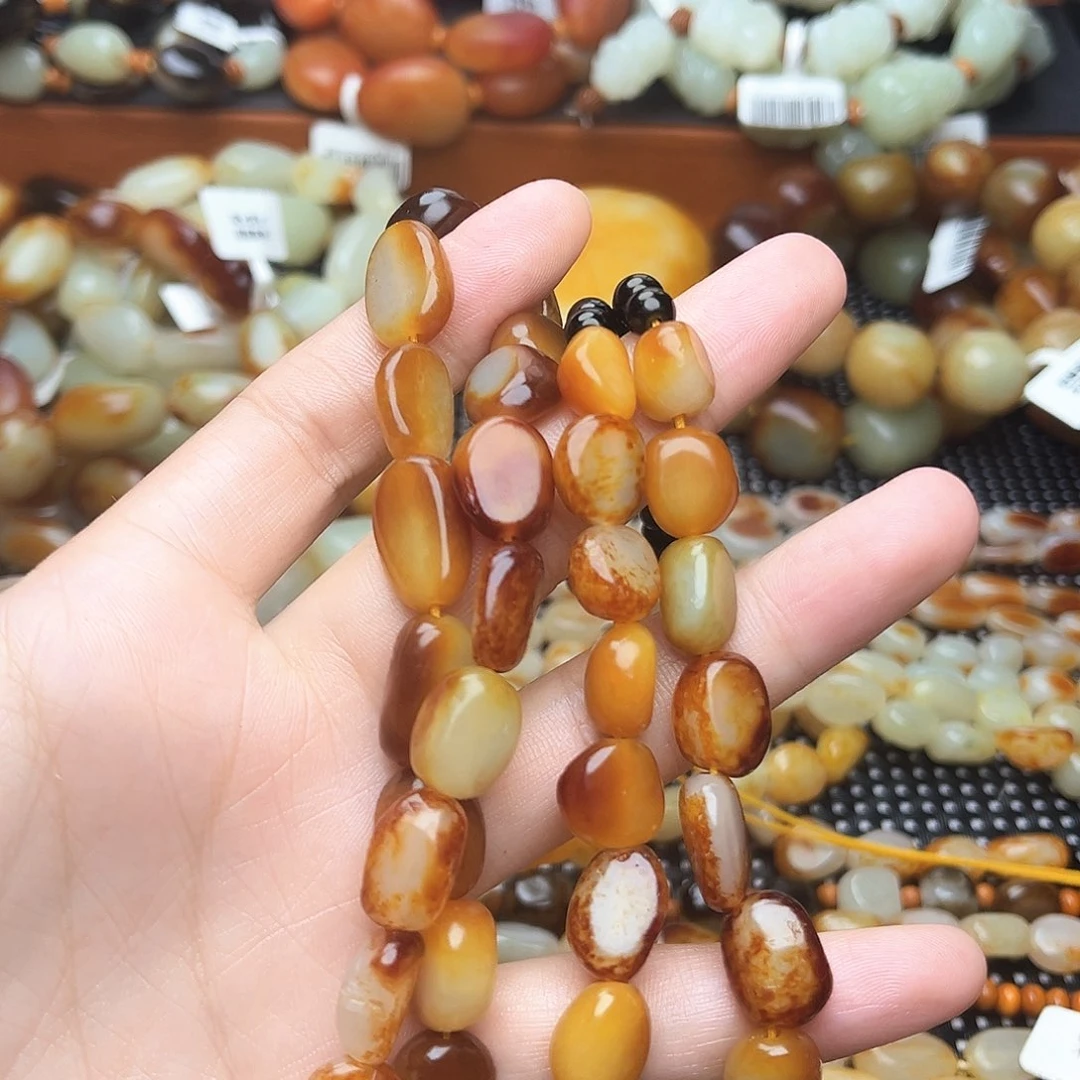 手串未镶嵌和田玉心**和