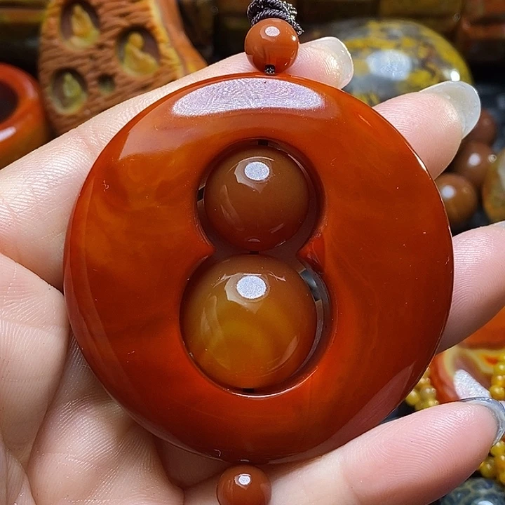 玉***兔玛瑙/玉髓未镶嵌颈饰