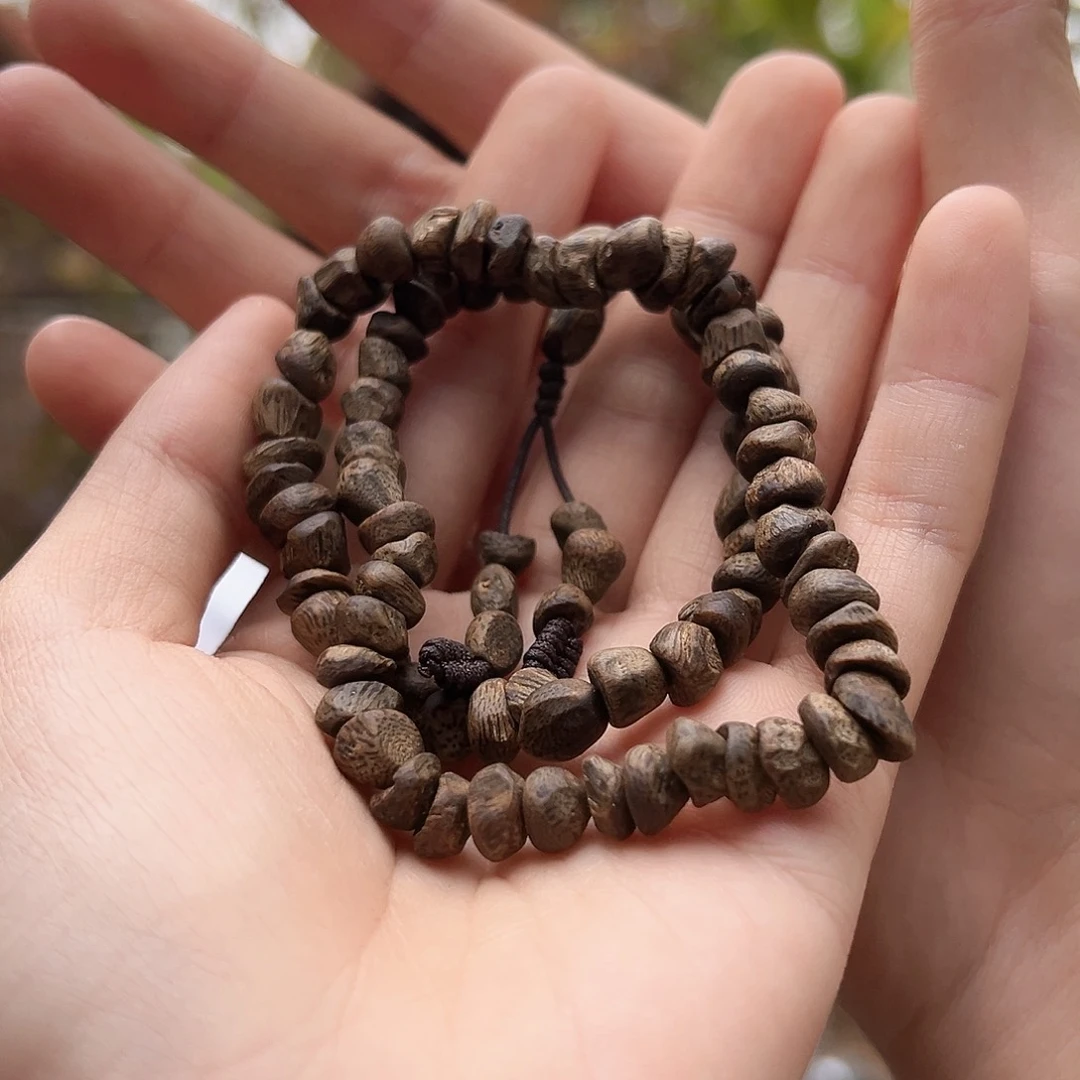 沉香手串沉水张勺子原母树包壳多样性发货一条11克➕卡0.7