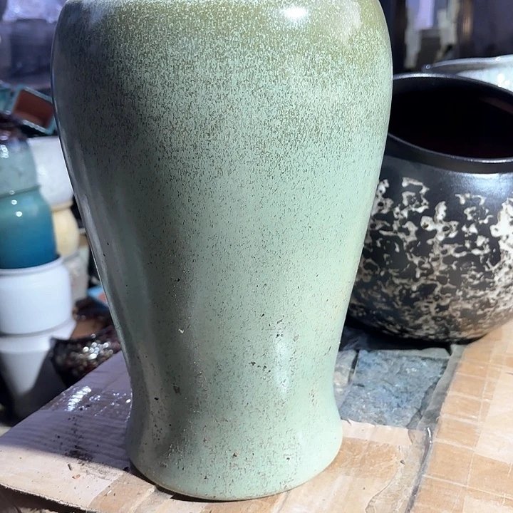 紫砂茶碗绿口径19高度32