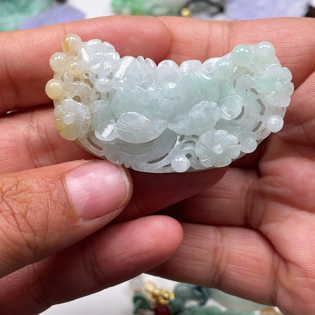 颈饰未镶嵌翡翠翡玉缘翡翠