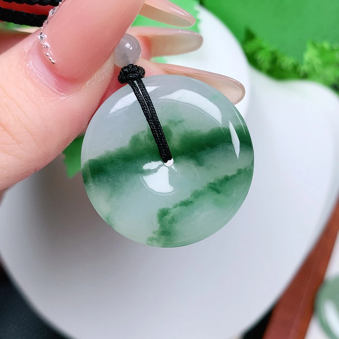 翡翠未镶嵌颈饰平安29-5.8