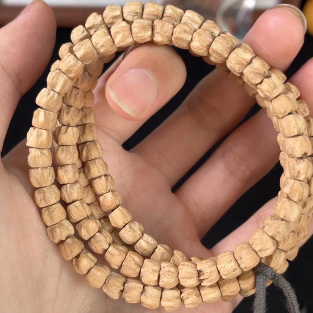 吊坠柏香籽/百香籽6左右方块龙脊顺108长串