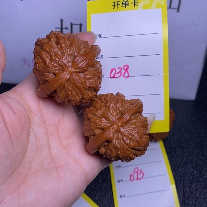 把件文玩核桃038/44白狮子
