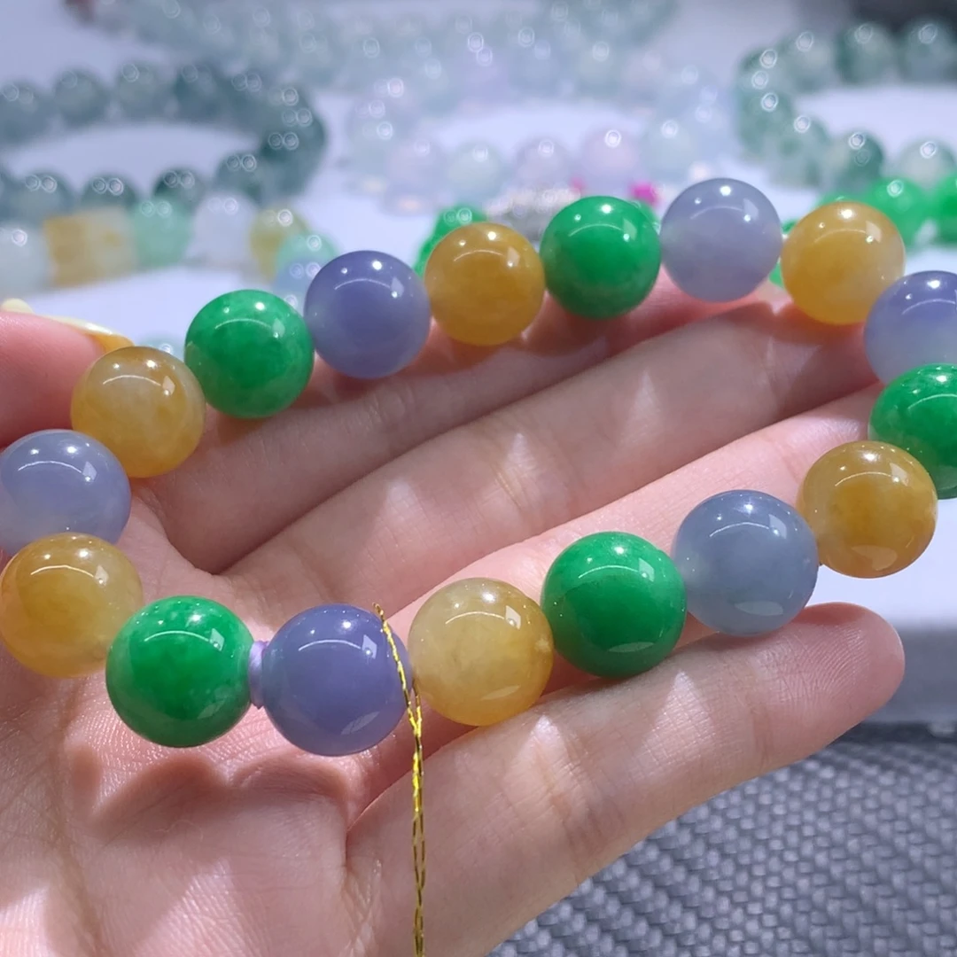 翡翠未镶嵌手串天然翡翠