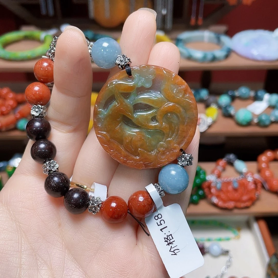 翡翠未镶嵌手链饰品