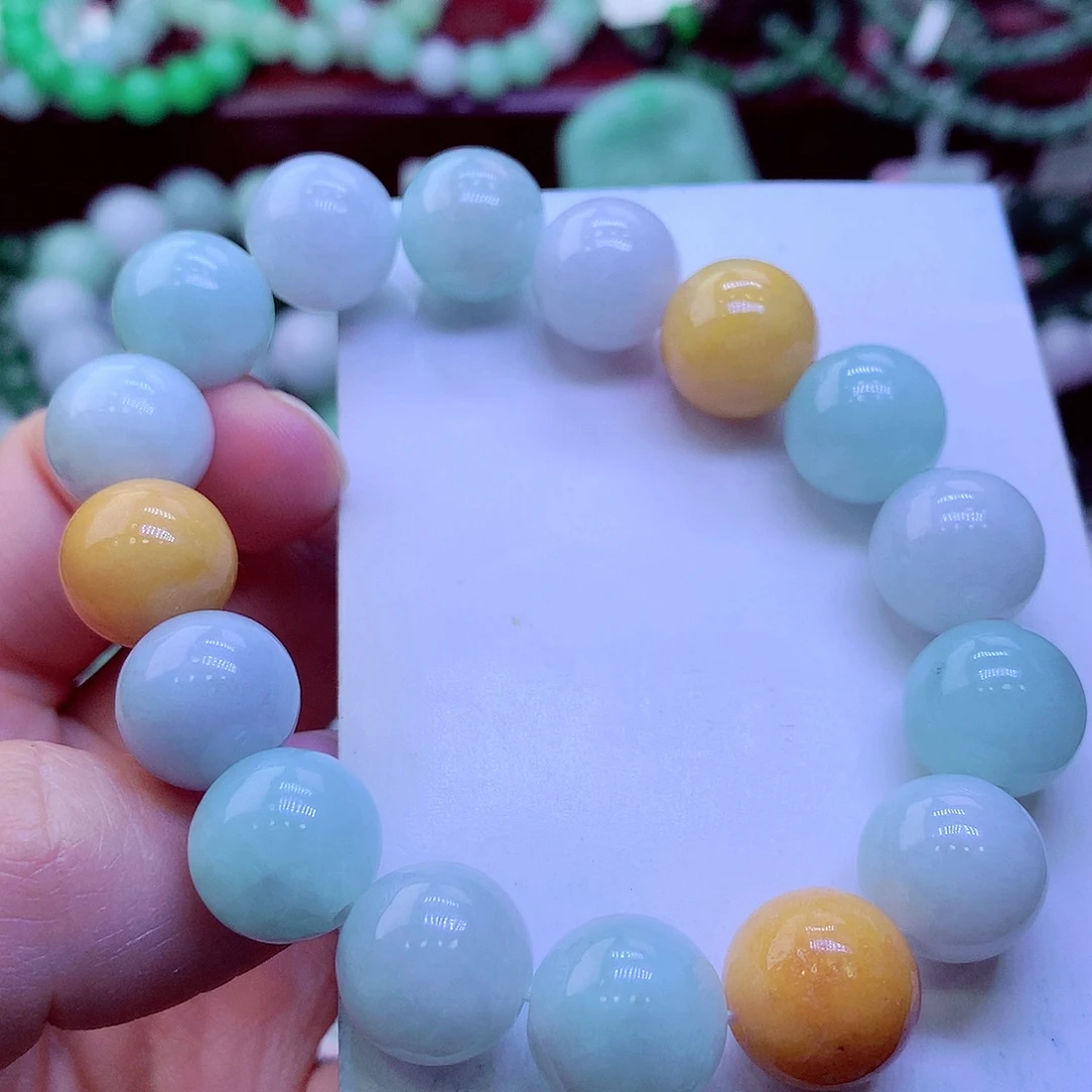 翡翠未镶嵌毛衣链