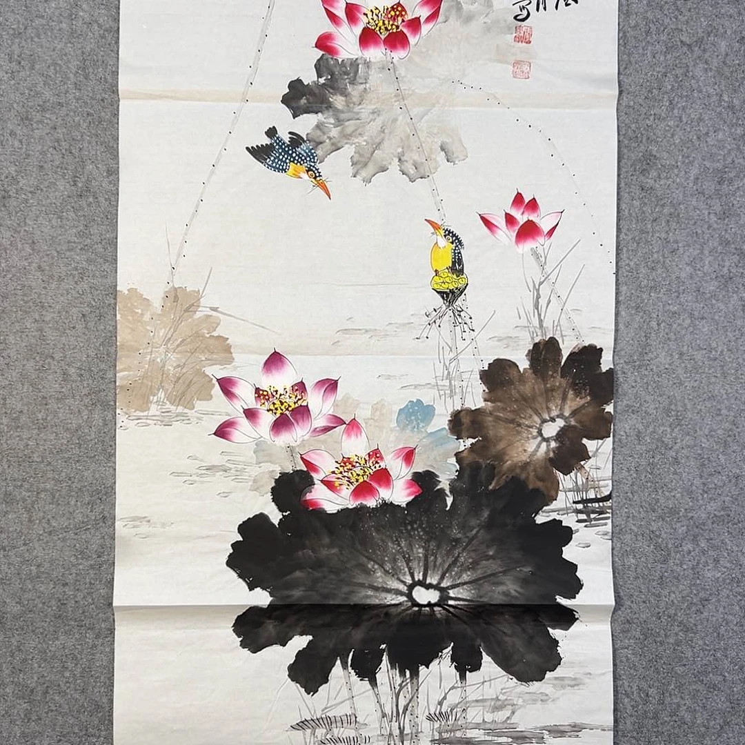 国画302 花鸟在此鸣叫时还要一