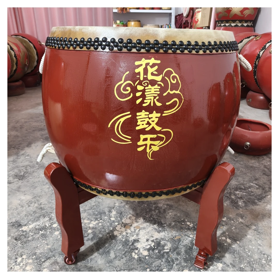 椿木加厚牛皮民族鼓精品烤漆大鼓中国鼓带鼓架专业演出堂鼓