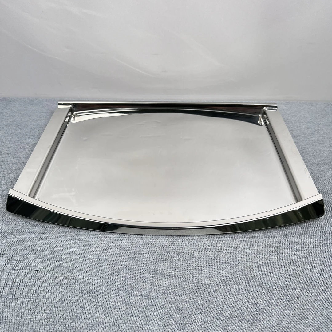 P371 VOKO304不锈钢弧形托盘37*32CM重约1.18KG