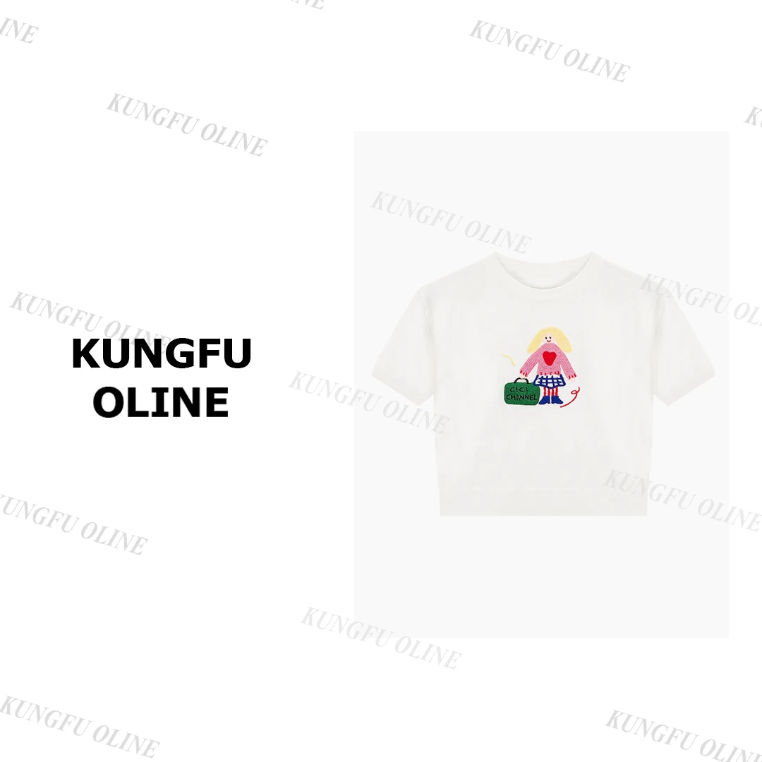 【邓百万】MY4158短袖套头毛针织衫女春季新款百搭毛衣