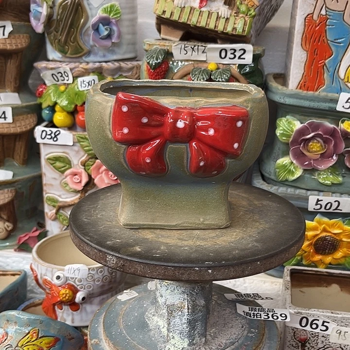 粗陶材质多肉花盆