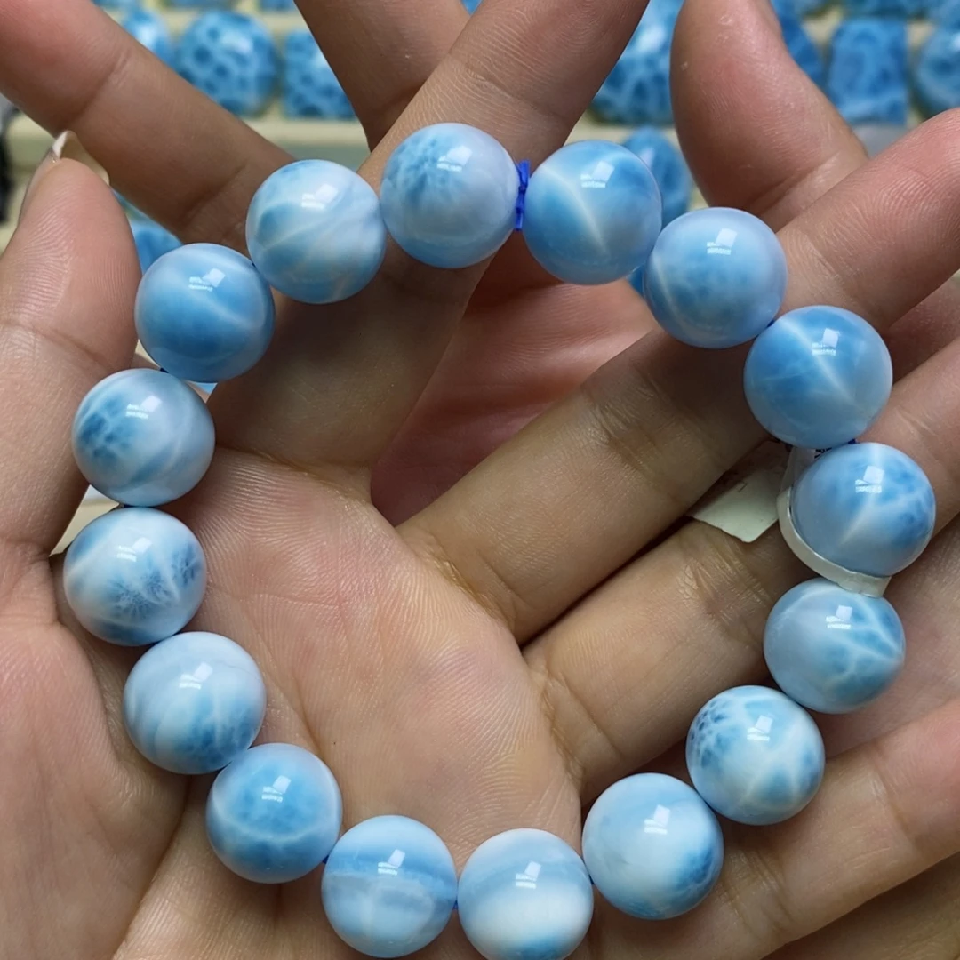 针钠钙石（海纹石）未镶嵌手链