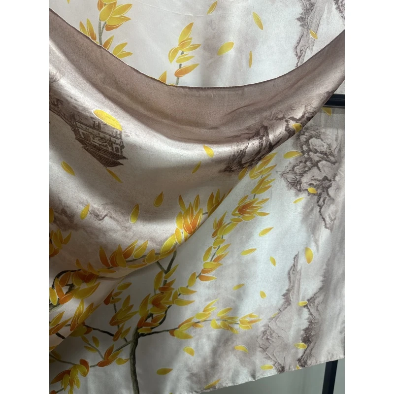 L944 美丽意境 清雅黄  披肩180*80左右 G