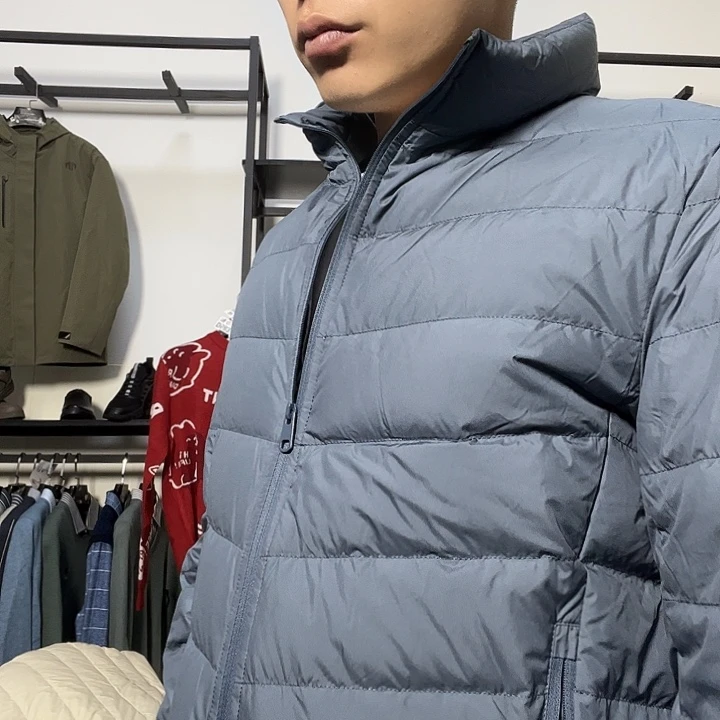 蓝色轻薄款男士鸭180码