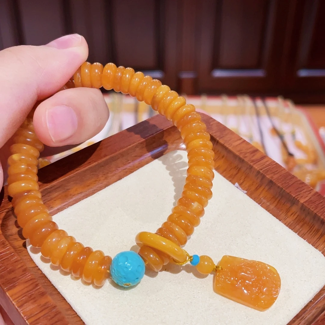 蜜蜡手链未镶嵌手串