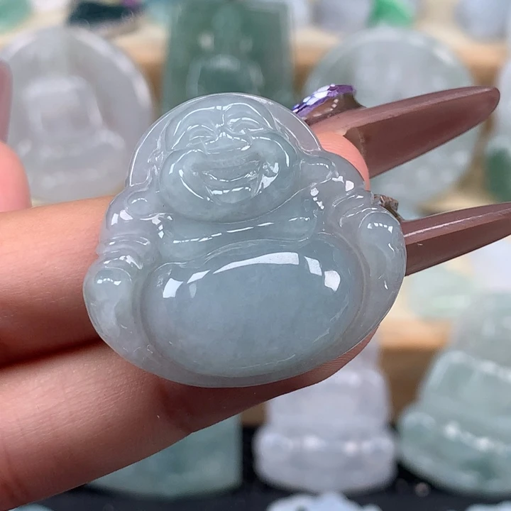 颈饰未镶嵌翡翠佛公