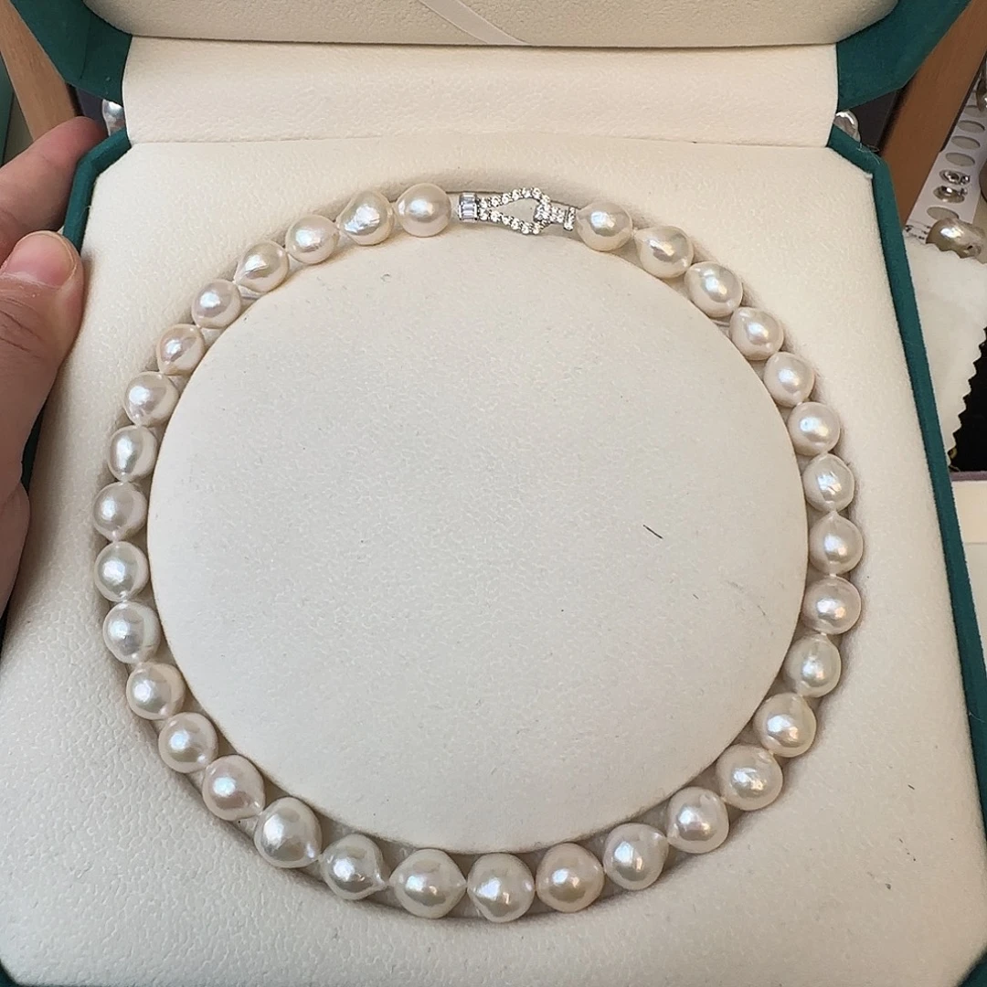颈饰银S925镶嵌淡水珍珠
