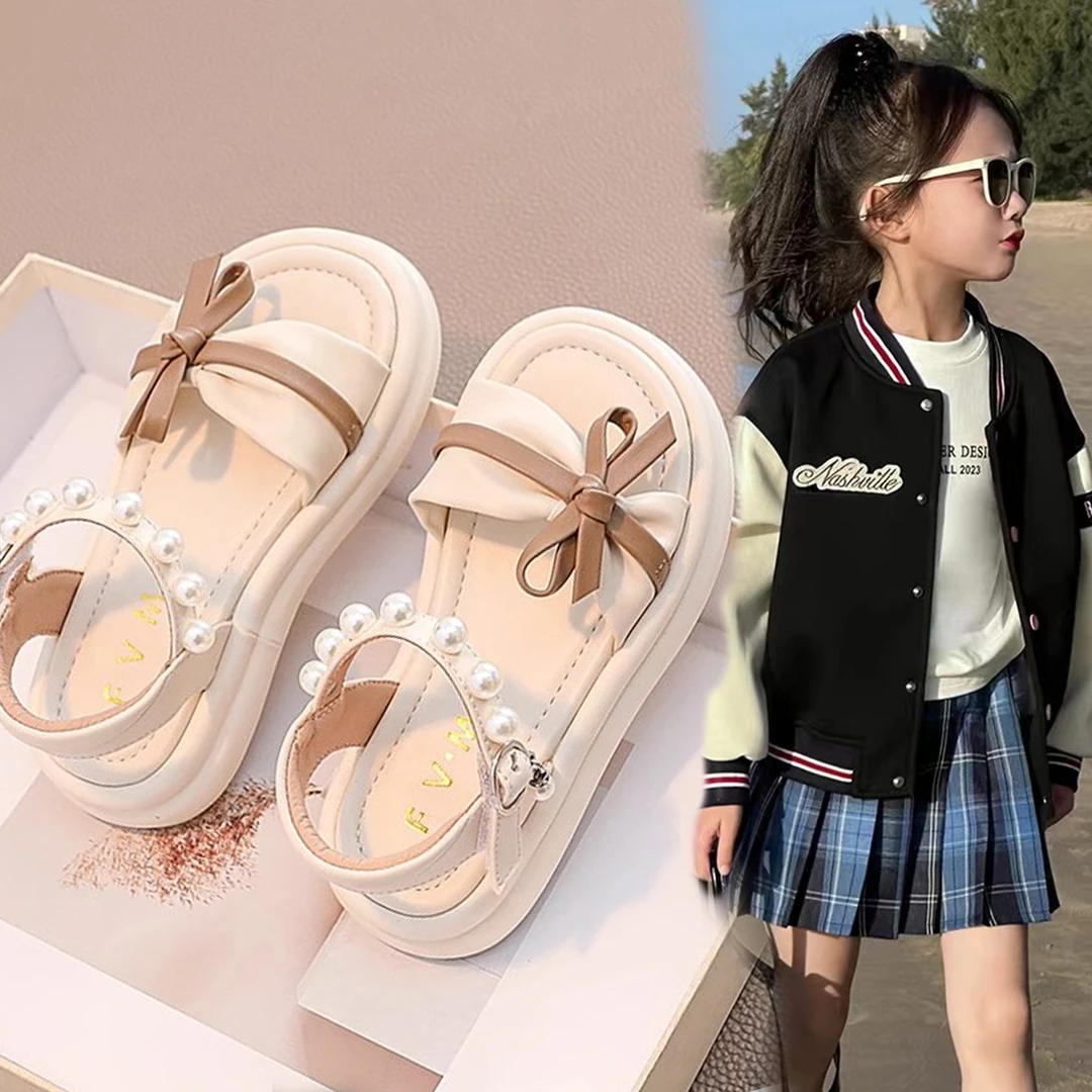 女童鞋子儿童宝宝公主凉鞋2025新款夏季夏款女孩大童洋气软底女生