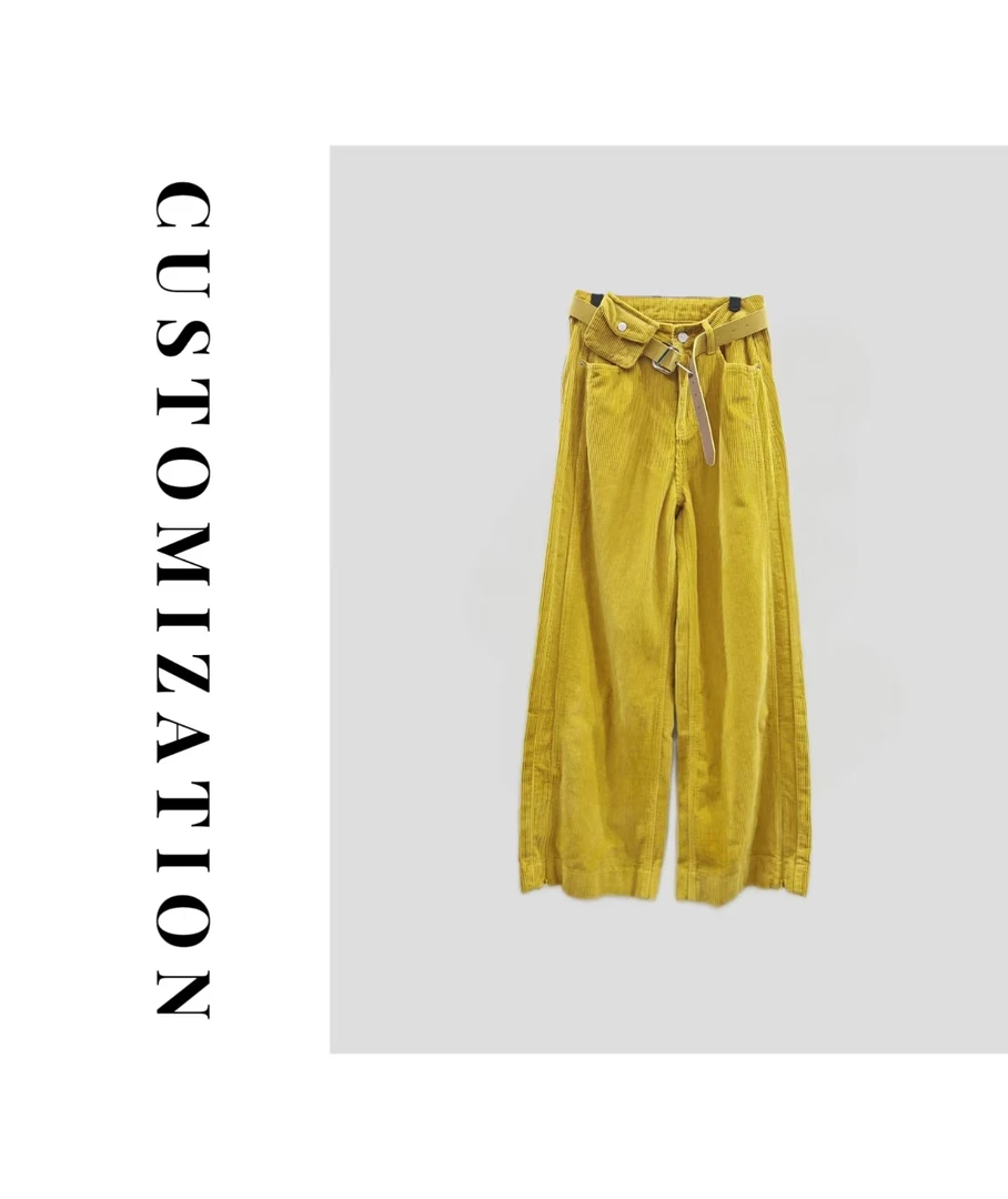 2025秋冬款休闲长裤直筒百搭高腰秋冬灯芯绒直筒长裤440