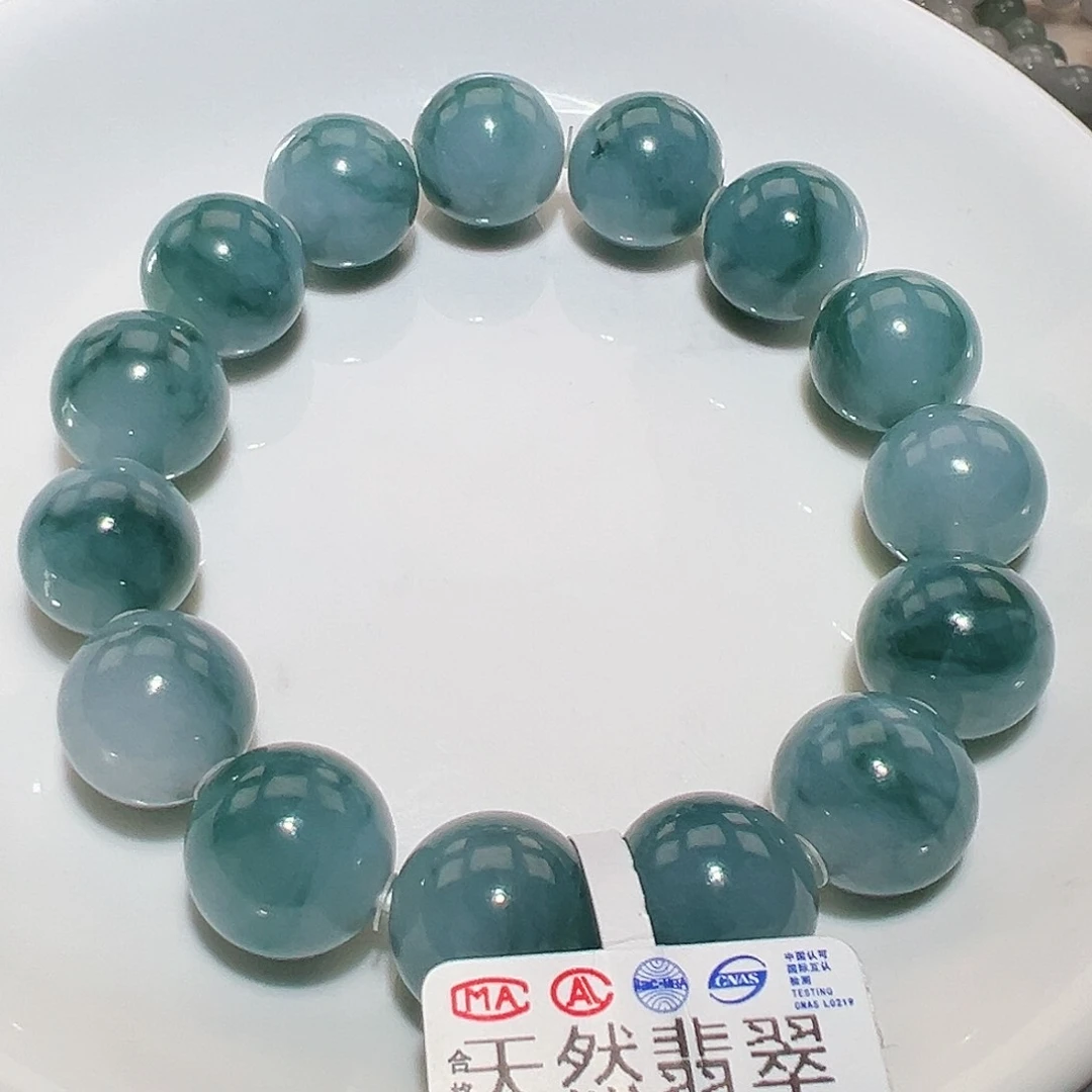 翡翠手链未镶嵌烏*天然翡翠