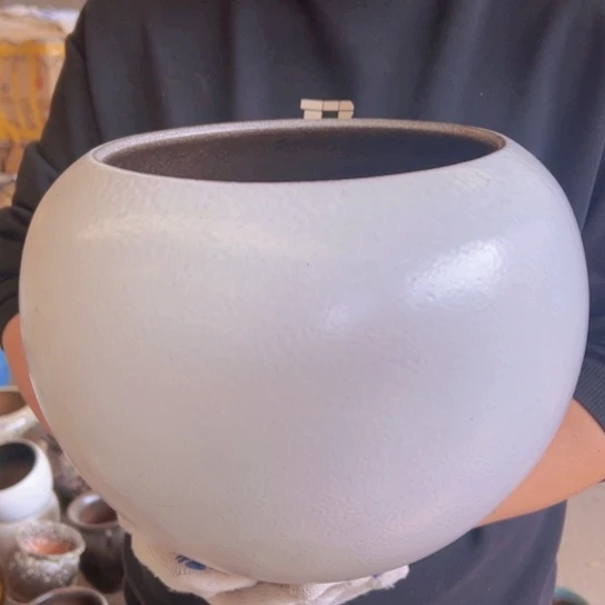 紫砂花盆高23口22————-