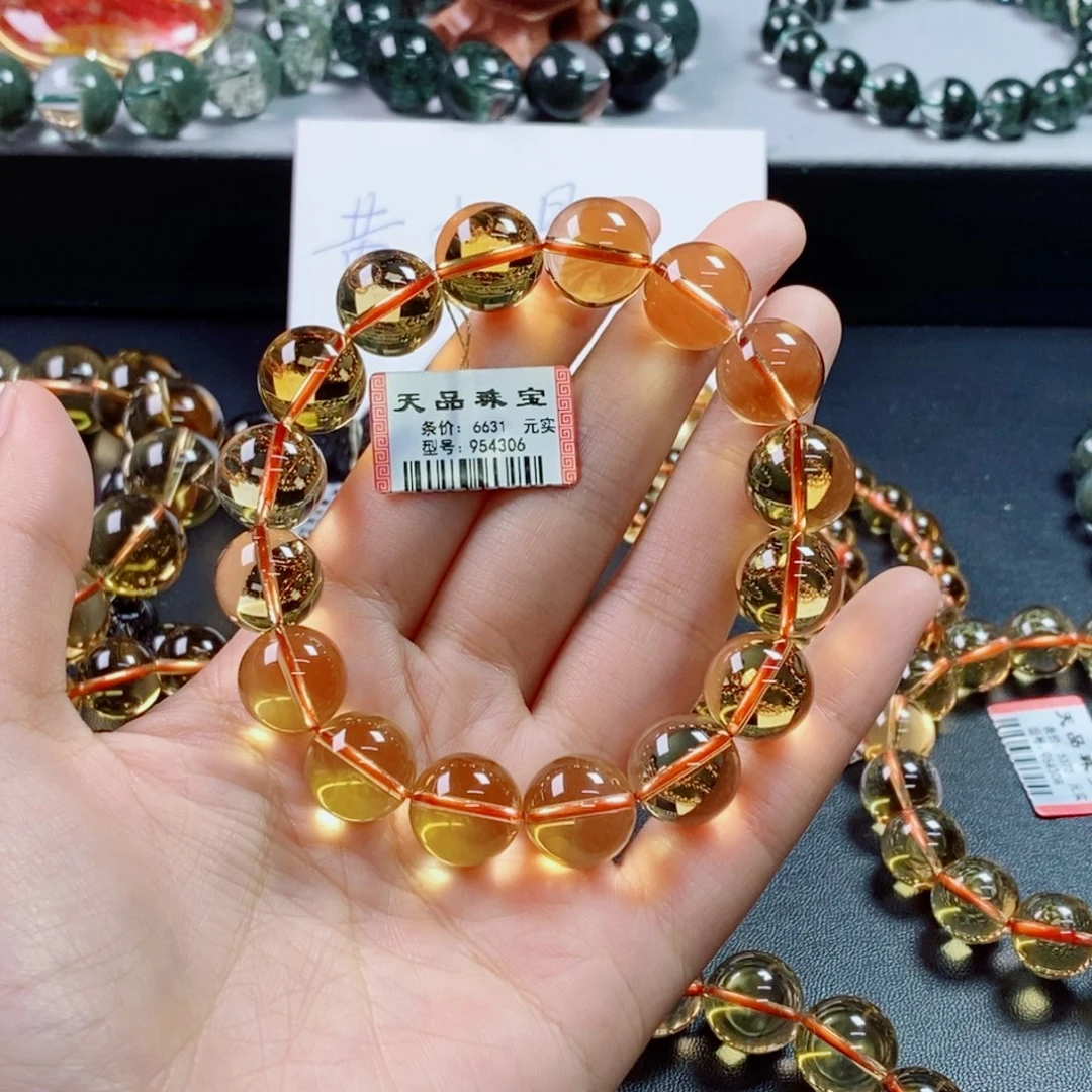 未镶嵌手链水晶黄水晶954306