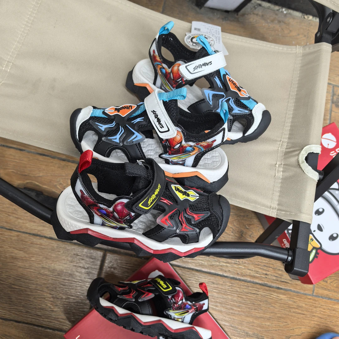 【粉丝专享】小叮当儿童凉鞋蜘蛛侠包头凉鞋魔术贴凉鞋9109