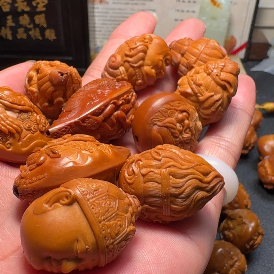 手串/手链橄榄核王晓明核雕艺术弥勒菩萨摩诃萨