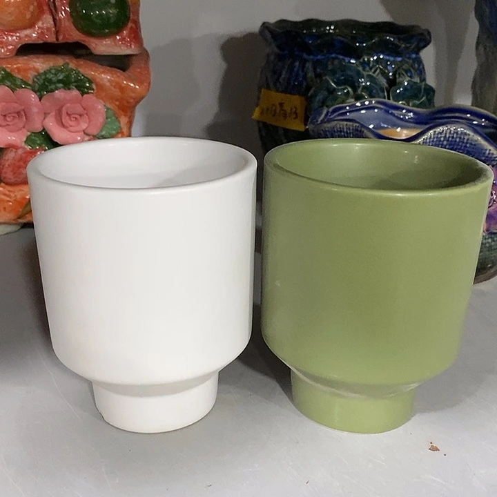 陶盆有孔 瑕疵针孔漏釉介意勿拍外高 10外口8