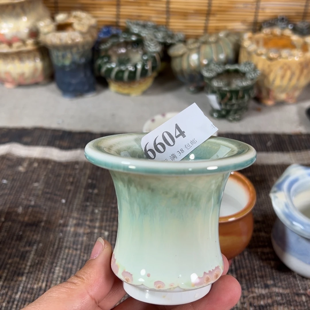 红陶景德镇手工花盆口5