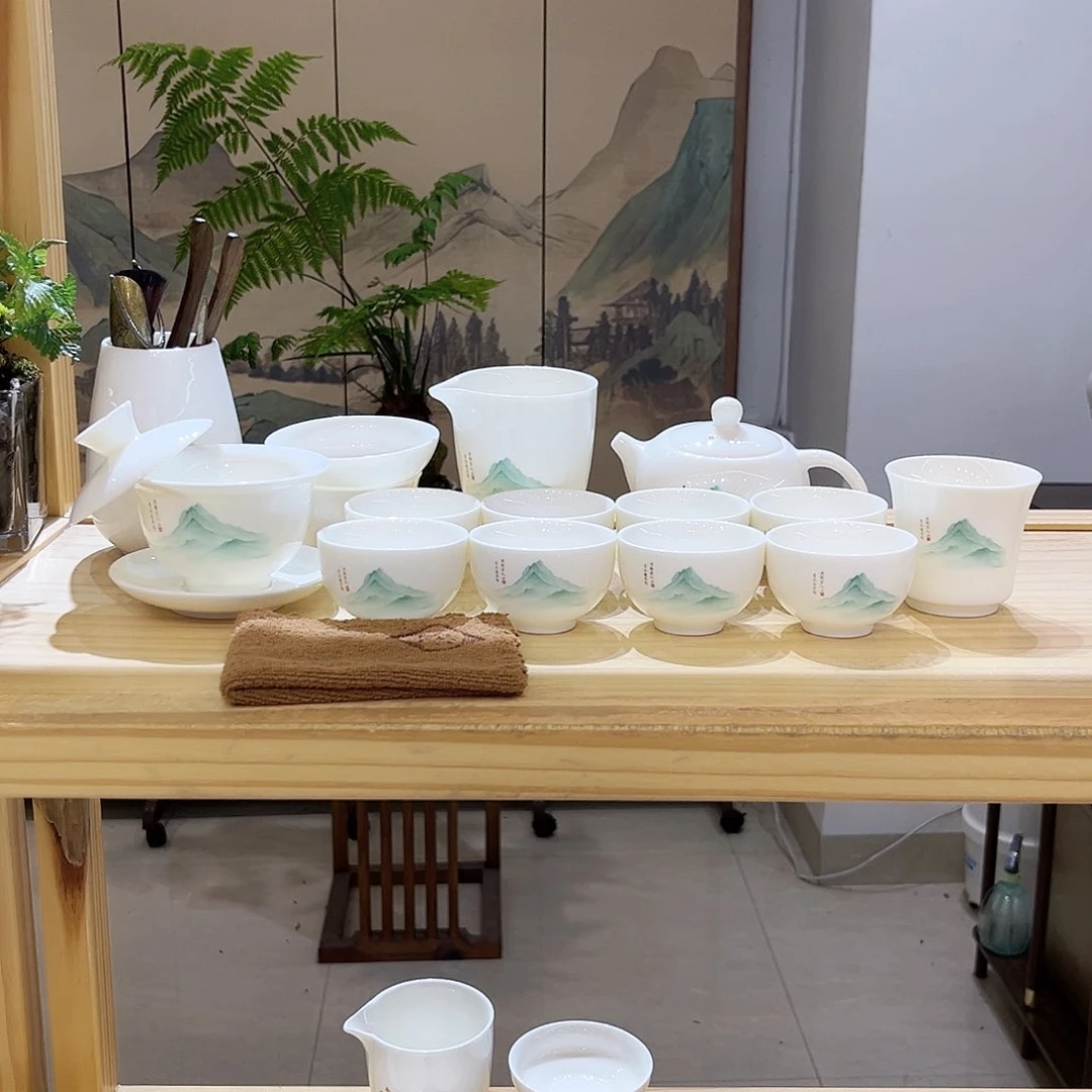 【都彩】又见青山羊脂玉瓷21头