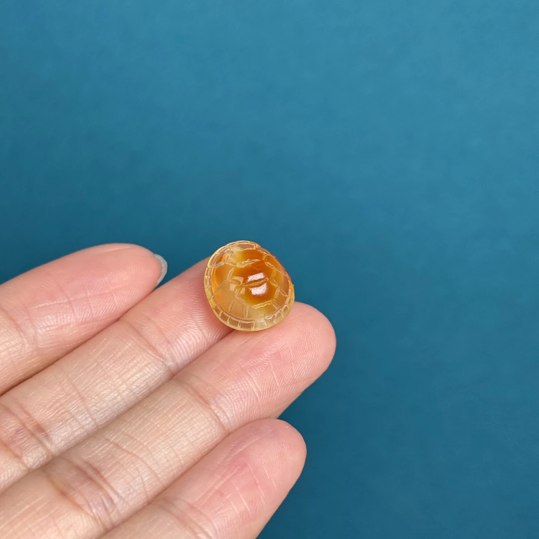 K2154天然原矿蜜蜡 富甲11*13*9mm支持复检假一罚十