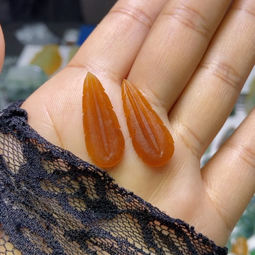 【闪购商品】定制翡翠未镶嵌十*~羽毛