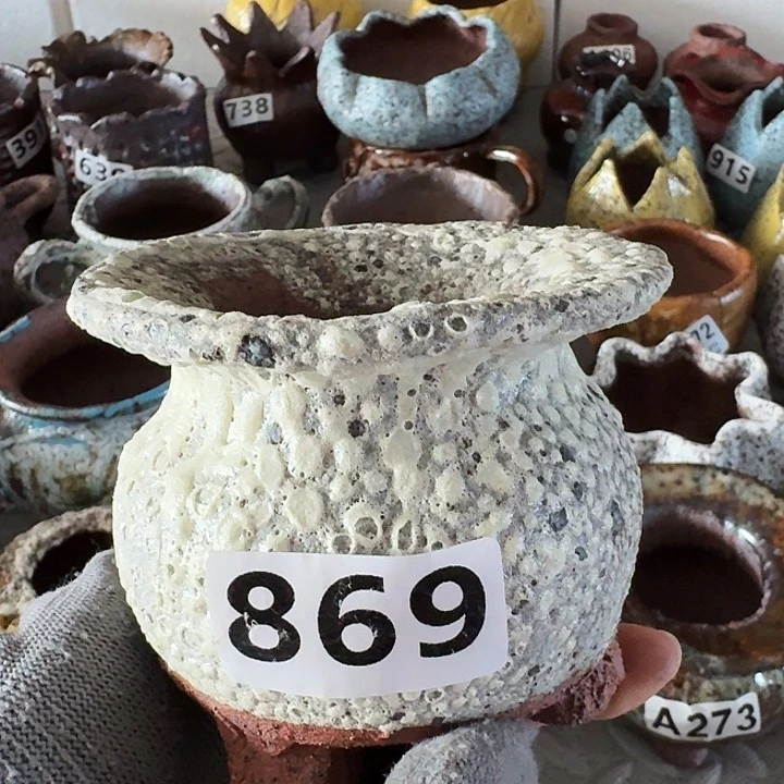 内口5高8粗陶手工