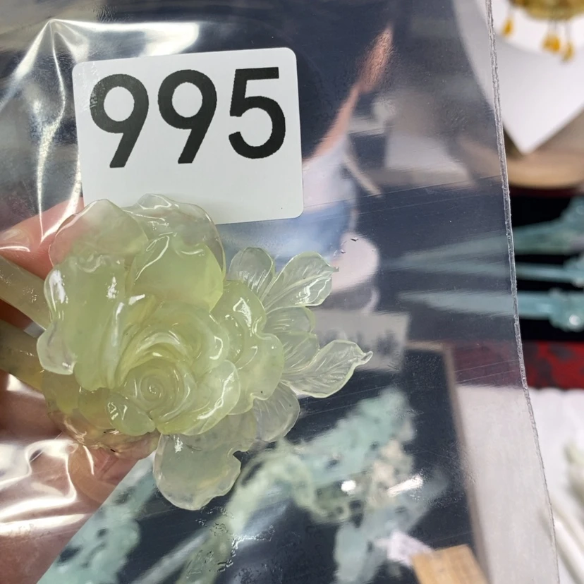 【闪购商品】岫玉发饰未镶嵌❤️***