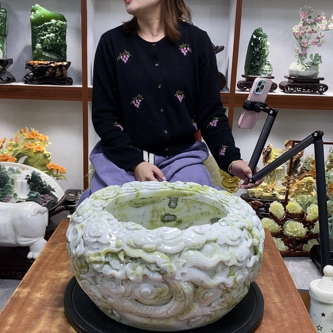 脑***猪玉山水摆件 玄关摆件