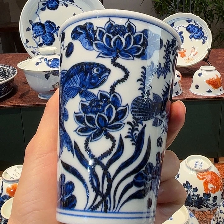 素心幽茗鱼藻可乐杯